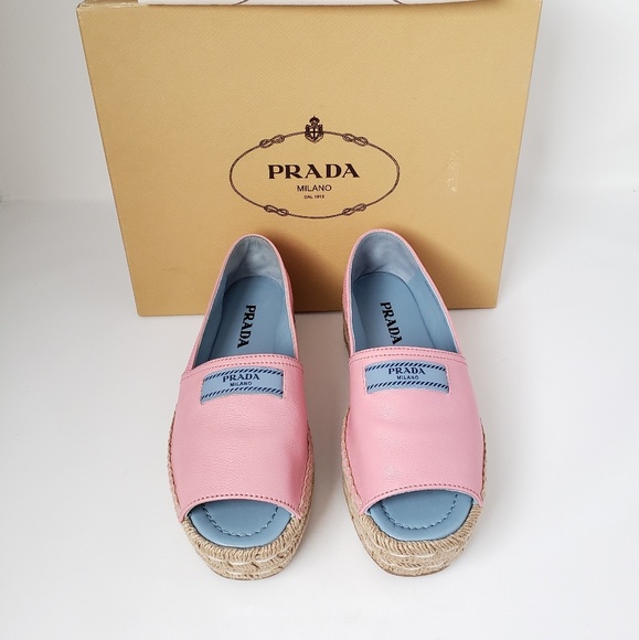 Brand New w/Tag Prada Pink Leather Peep Toe Shoes - Picture 6 of 8